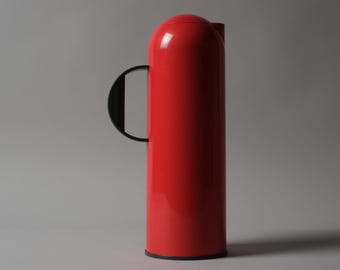 Rosti 'Formula One' ISO Vacuum Flask by Johan Weernink, Red Plastic, Denmark, 1980s.
