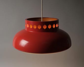 Granhaga hanglamp van Carl Thore, aluminium, Scandinavisch modern jaren 70, Zweden.
