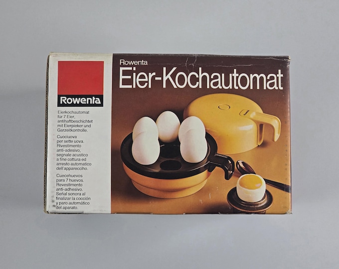 New In Box - Space Age Design - Vintage ROWENTA KG-71 Egg Cooker - Vintage Small Appliances & Electronics - Germany, 1970s.