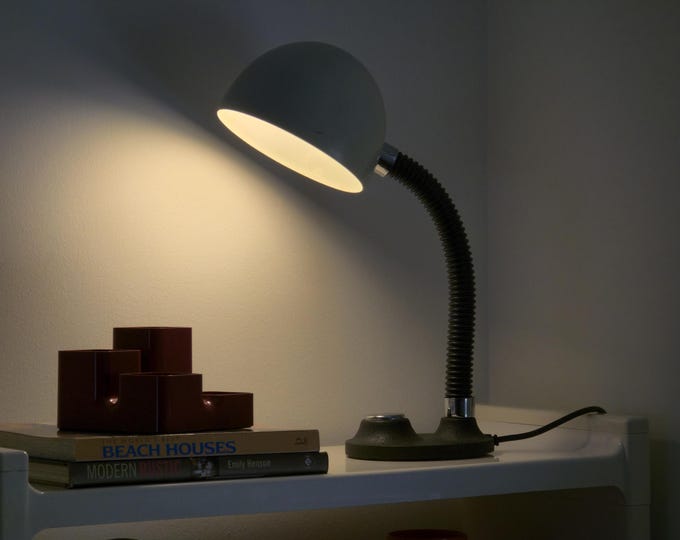 1970s Mid Century Modern Desk Lamp by Heinz F.W. Stahl for Hillebrand, West Germany.