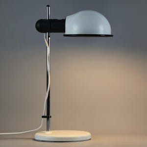 Vintage 1970s Adjustable Industrial Desk Lamp • German Mid Century Modern Table Lamp.