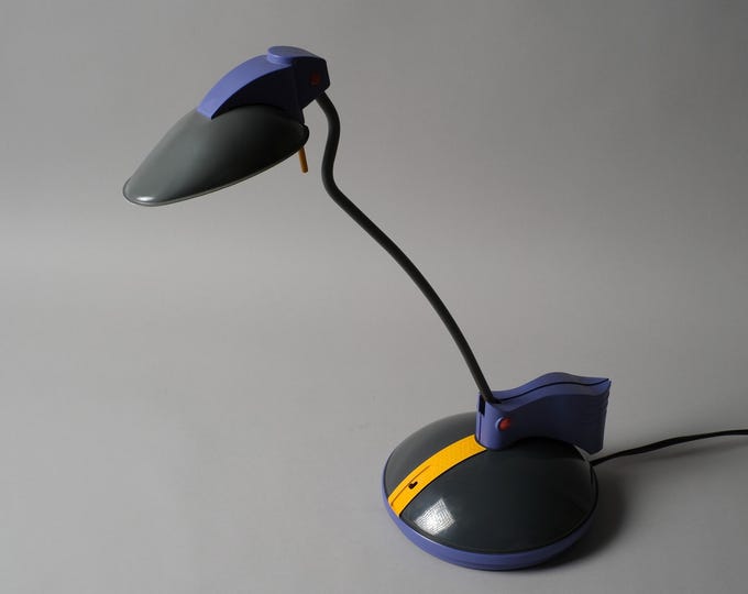 Brilliant Leuchten Postmodern Desk Lamp, Memphis Design Task Light, West Germany, 1980s.
