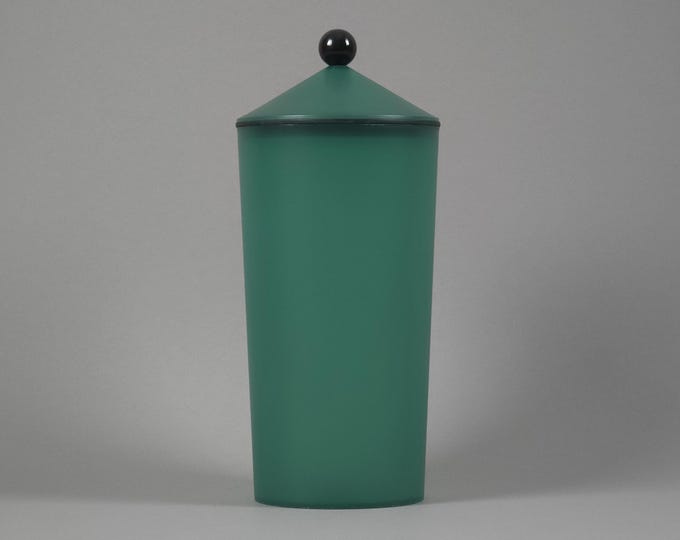 Vintage 1980s Mepal-Rosti Forest-Green Airtight Canister.