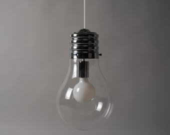 Kare Design Oversized Light Bulb Pendant Lamp, Neo-Pop, Novelty Postmodern Lighting.
