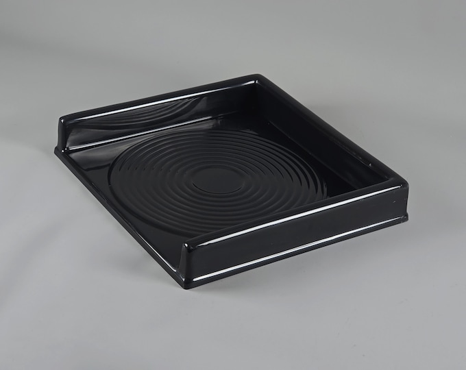 Vintage 1970s Artipresent Vinyl LP Record Holder, Space Age Plastic Tray.