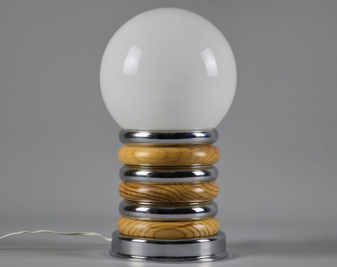 1970s Space Age Design Glass Ball Mushroom Lamp, Mood Light, Spain.