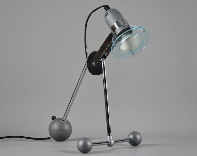 Rare 90s ESTO Memphis Design Table Lamp 'Bike' By Martin Ballendat.