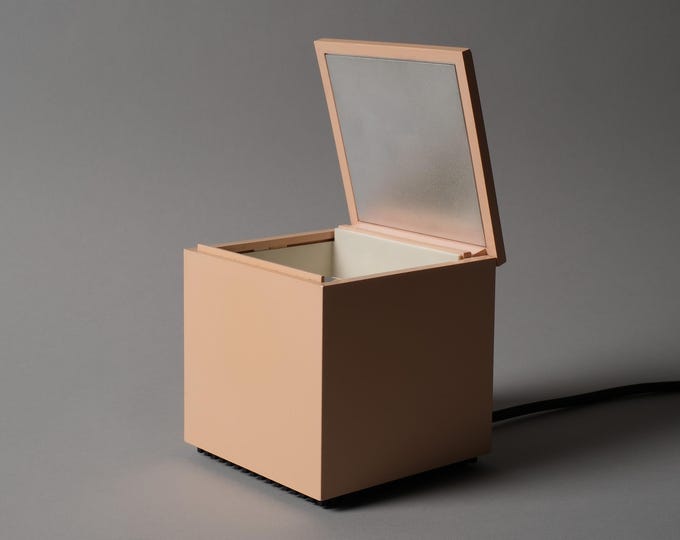 1970s Space Age Design Cini & Nils Cuboluce Lamp By OPI Design Milano • MoMA Collection.