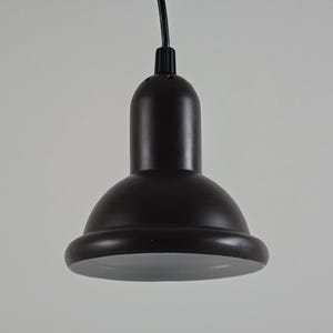 Vintage 1960s ANVIA Brown Metal Small Pendant Light • Dutch Mid-Century Modern Pendant Lamp.