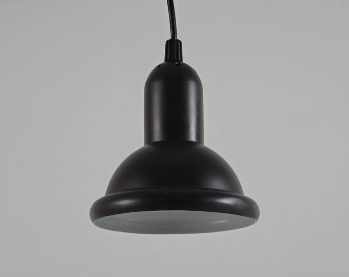 Vintage 1960s ANVIA Brown Metal Small Pendant Light • Dutch Mid-Century Modern Pendant Lamp.