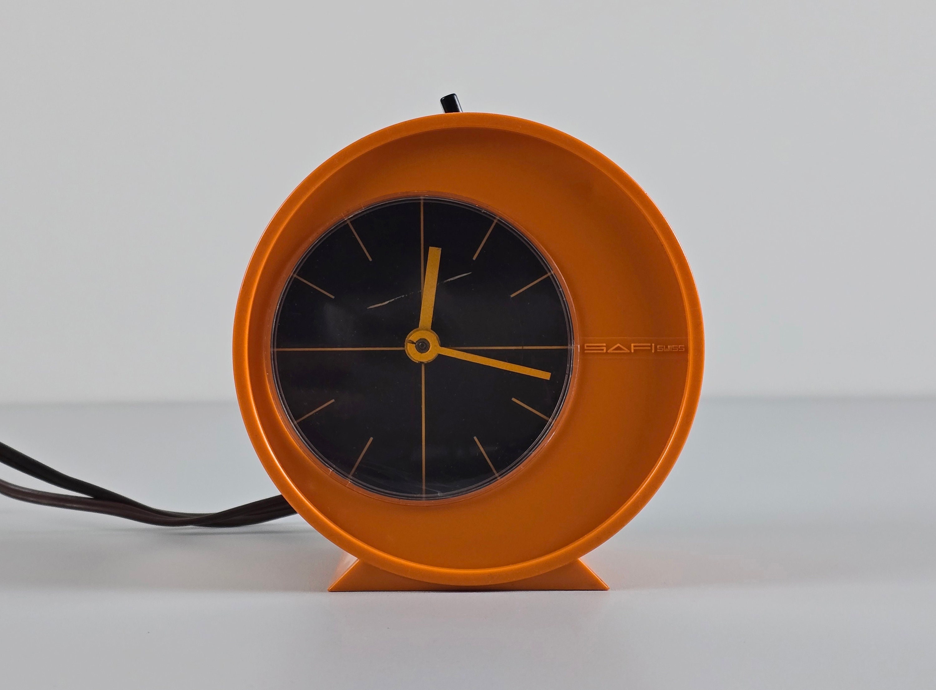 Space Age Design - Vintage SAFI SWISS Orange Plastic Electric