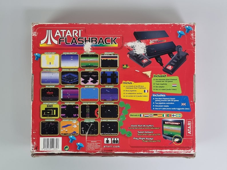 Vintage Gaming Consoles ATARI FLASHBACK Mini 7800 Classic Gaming Console Retro Gaming Consoles 2004. image 9