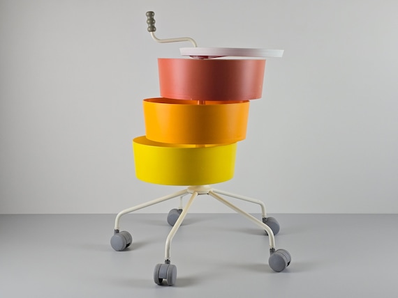 Contemporary Design Vintage IKEA PS Klyftig Storage Trolley Table 