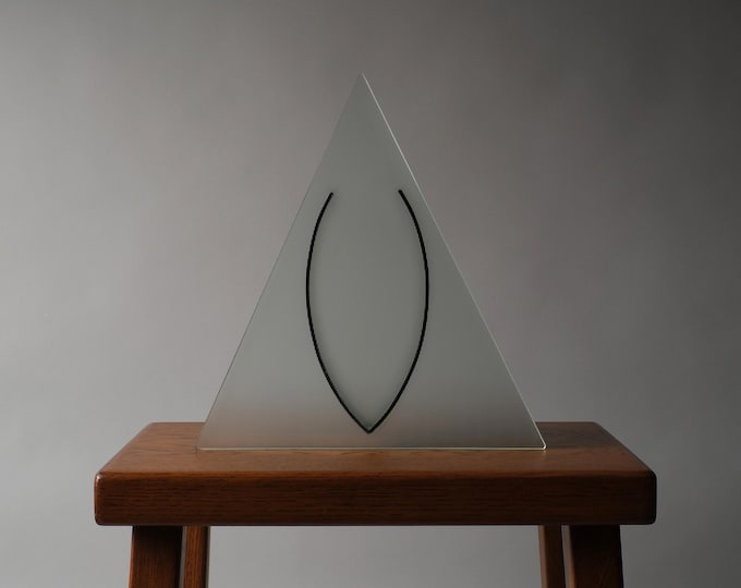 Daskas Amsterdam Prism Glass Sculpture By Batist & Dashorst, 1990 Minimalist Dutch Design.