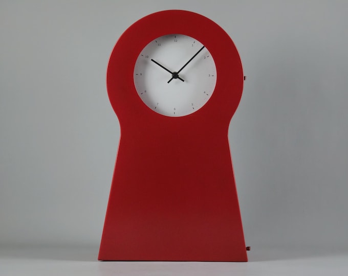 Y2K Vintage IKEA PS Keyhole Clock With Cabinet By Thomas Eriksson , 1999.