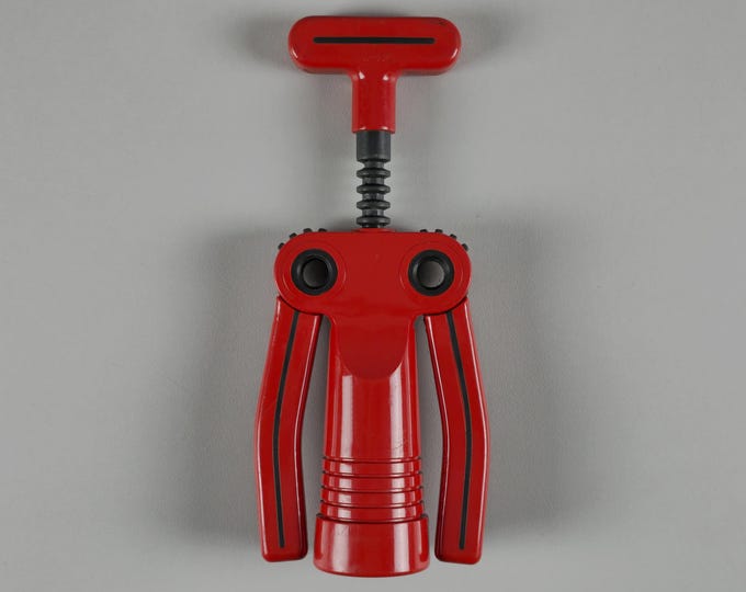 Vintage 1980s BIESSE 'Universale' Corkscrew Bottle Opener By Pino Spagnolo • Retro Italian Barware.