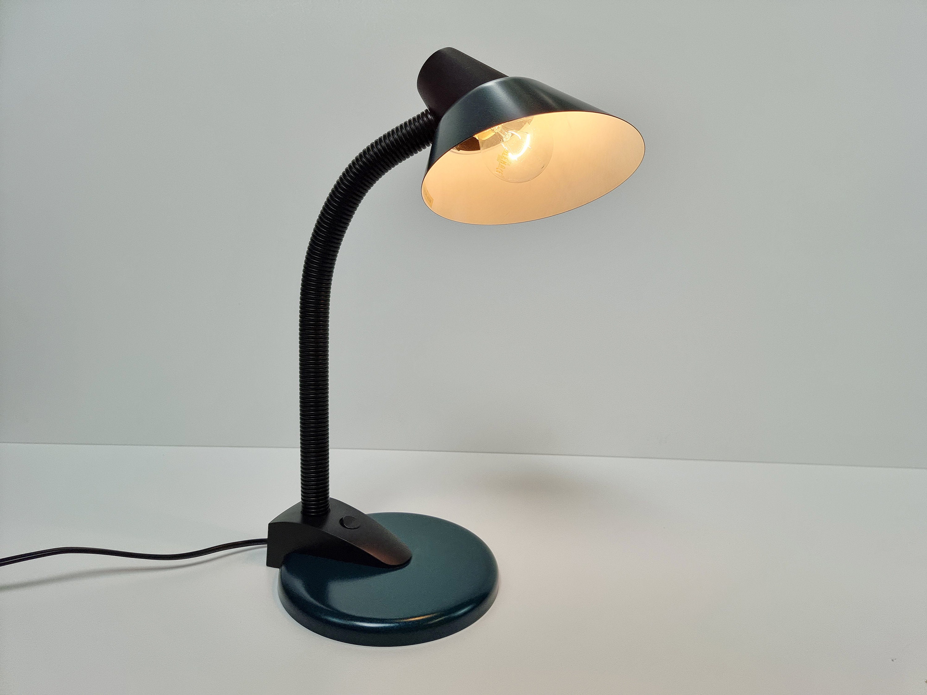 gouden Klacht Opa Postmodern Design - Vintage HEMA 'Task' Desk Lamp - Holland c. 1987.