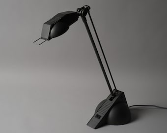 Massive Lighting Belgium Articulated Halogen Desk Lamp, 1980s High-Tech Postmodern Design.