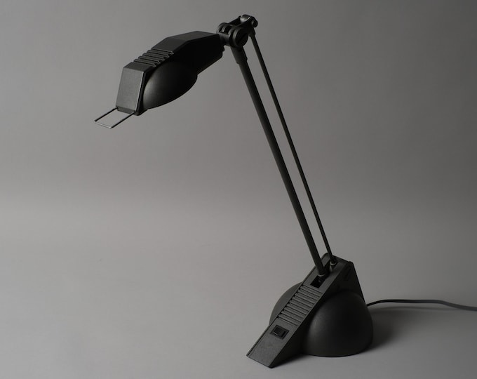 Massive Lighting Belgium Articulated Halogen Desk Lamp, 1980s High-Tech Postmodern Design.