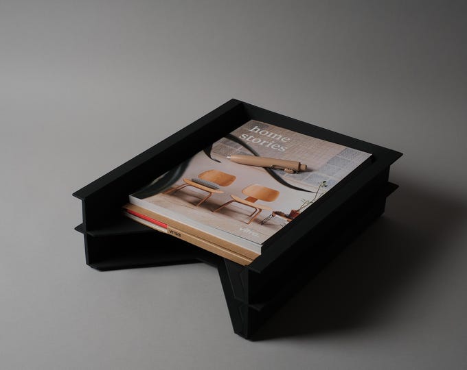 Helit Foster Series Desk Trays, Set of Two by Norman Foster, 1999 Minimalist Design.