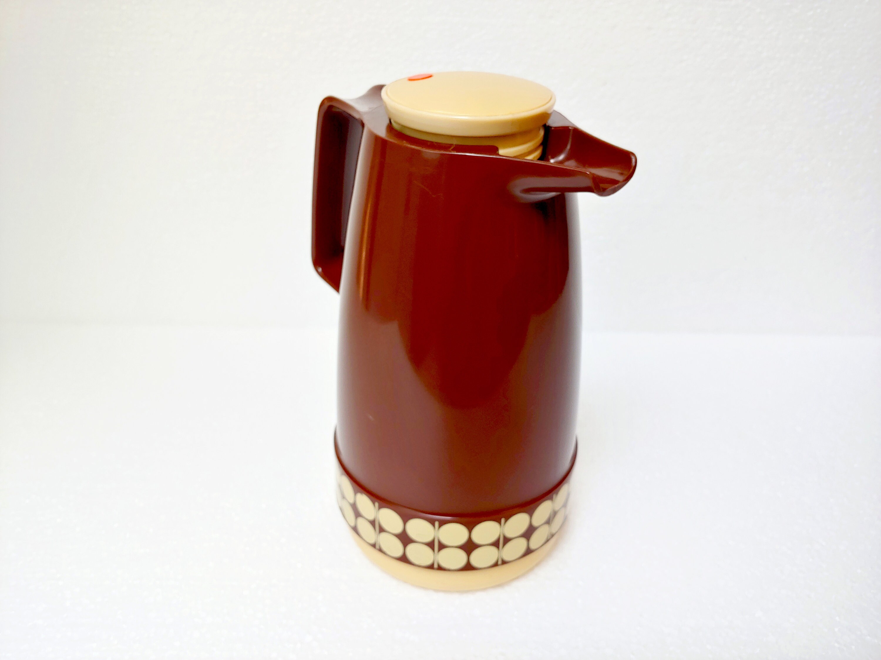 Space Age Design Vintage Brown Plastic Thermos Rotpunkt Flask Hot
