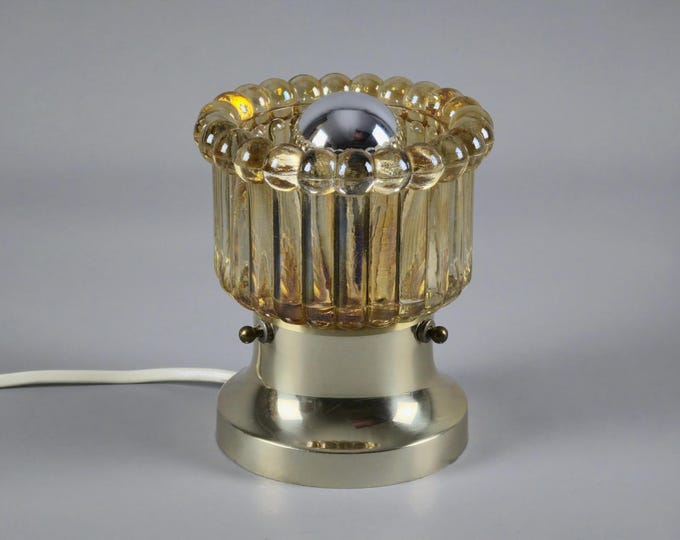 Vintage 1970s LEDUNGS Table Lamp by Nils Ledung, Swedish Space-Age Mood Light.