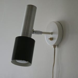 Vintage 1960s HALA Brown Metal And Brushed Aluminium Wall Light Fixture.