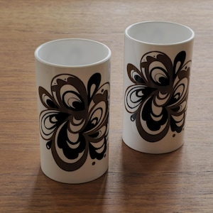Paar 1970s Vintage Laurids Lønborg Becher Becher von Dorthe Bruun Rasmussen.