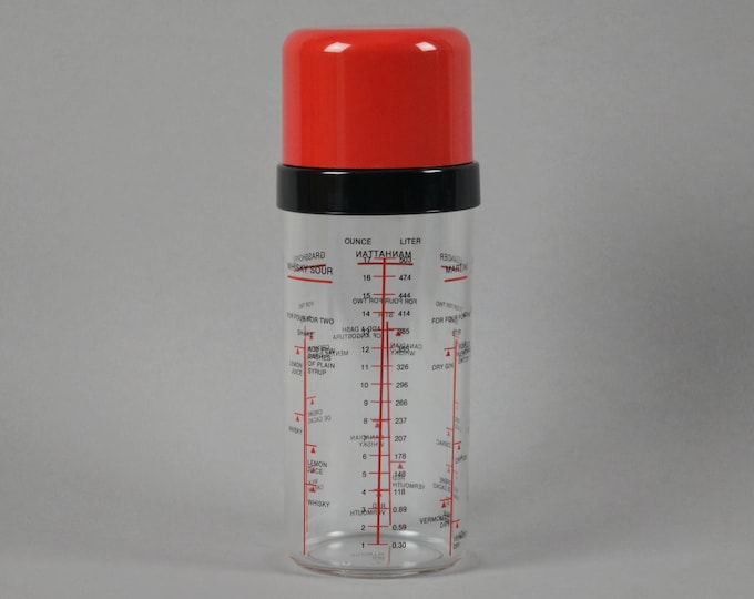 New Old Stock 1980s Vintage Scaroni 'Casa Bar' Cocktail Shaker & Mixer.