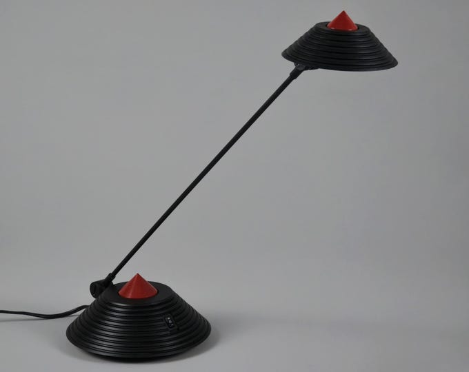 Vintage 1980s Memphis Design Halogen Desk Lamp By Herst.