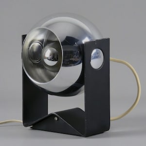 Space Age Design 1970s NOVALUX Eyeball Adjustable Table Lamp.