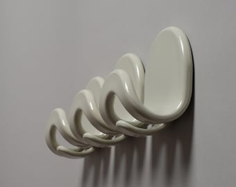 Con&Con Carlo Bartoli Space Age Wall Coat Hooks, Set of Three, Italy, 1970s.
