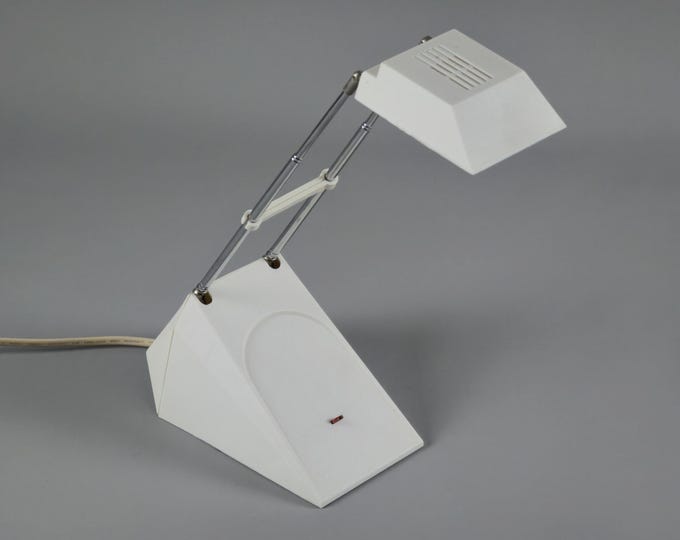 Vintage 1990s IKEA B9009 Adjustable Antenna Desk Lamp • Retro Telescopic Desk Light.