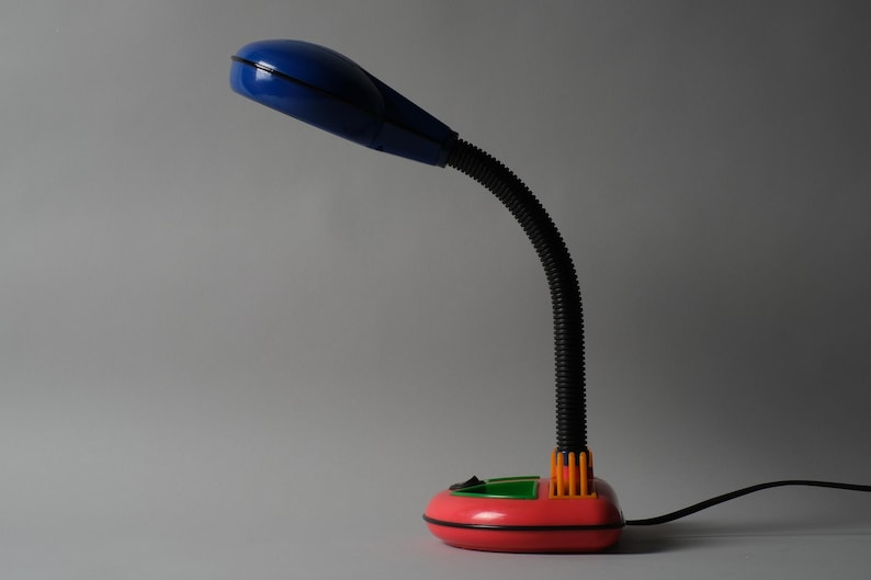 Rabbit Tanaka Gooseneck Desk Lamp by Kyoji Tanaka, 1980s Memphis Design ...