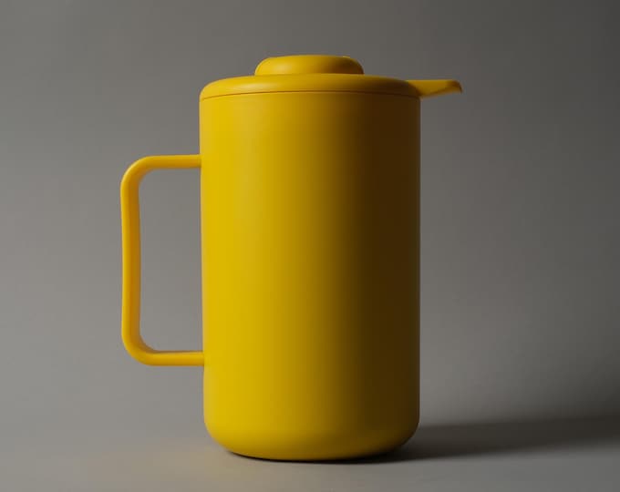 Bodum Bistro Yellow Thermo-Jug, Thermos Flask, 1990s Scandinavian Design, Denmark.