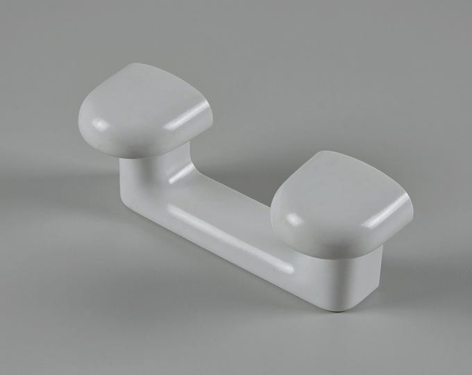 1970s Vintage CARRARA & MATTA Antille Wall-Mounted Towel Hook, Robe Hook — Italian Modernist bathroom Accessories.