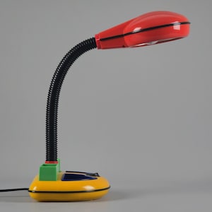 1980s Memphis Design Desk Lamp By Kyoji Tanaka For Rabbit Tanaka, Japan.