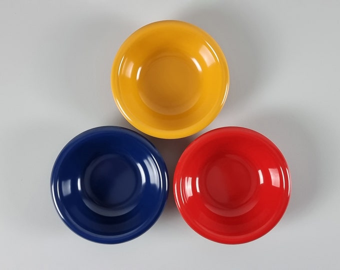 1970s Vintage Set Of 3 COUNTRY LIFESTYLE Melamine Bowls - Space-Age Bowls Set.