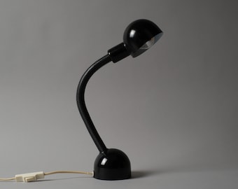 Happylight Holland Gooseneck Desk Lamp, 1980s Industrial Design, Adjustable Task Light.