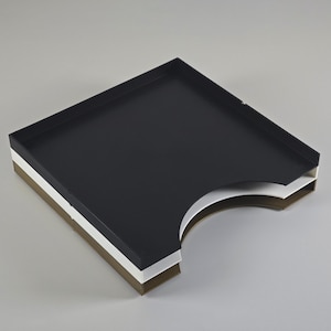 Vintage TICO Audiograph LP Record Holders, Space Age Plastic Trays, Set of 3.