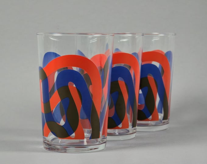 Scandinavian Modern Set Of 3 IKEA Framkalla Tumbler Glasses By Kangan Arora.