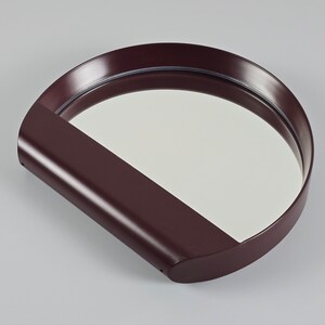 2004 Modern IKEA Ypperlig Burgundy Metal Wall Mirror, Designed by