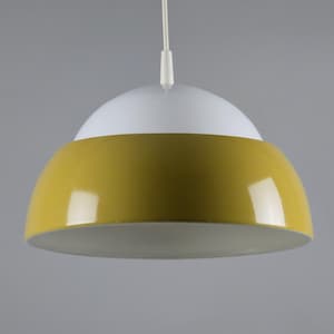 1970s Vintage Scandinavian Modern Pendant Lamp – Space Age Dome Pendant Light.