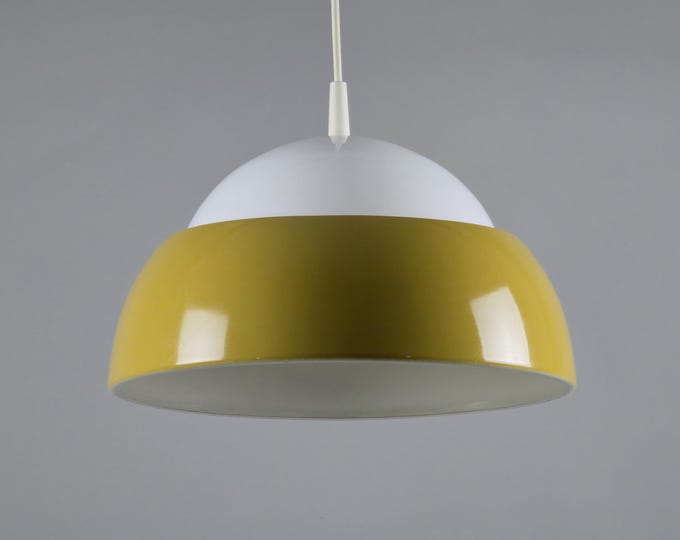 1970s Vintage Scandinavian Modern Pendant Lamp – Space Age Dome Pendant Light.