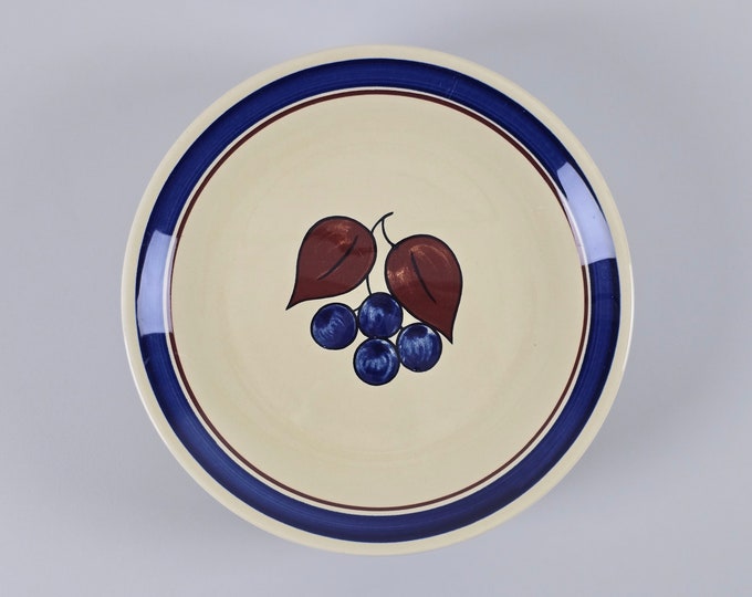 Scandinavian Rustic - Vintage FIGGJO Handmade Ceramic Plate With Folk-Inspired  Design - Traditional Nordic Ceramics - Norway, 1960s.