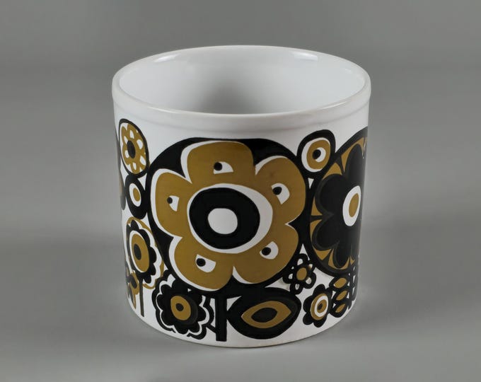 Vintage 1970s STAFFORDSHIRE POTTERIES Ceramic Vase • English Space-Age Decorative Vase.