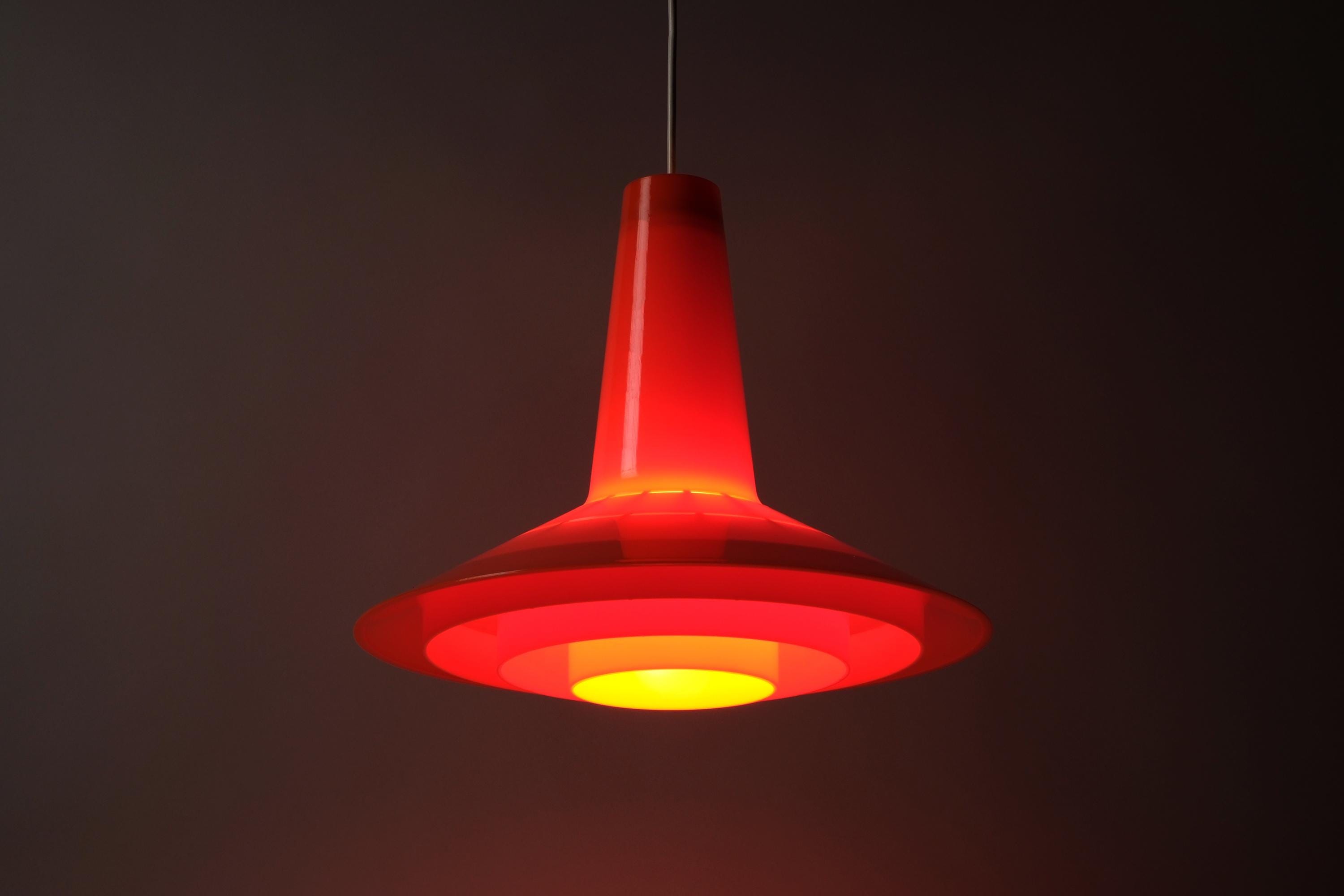 Vintage orange lamp - Etsy 日本