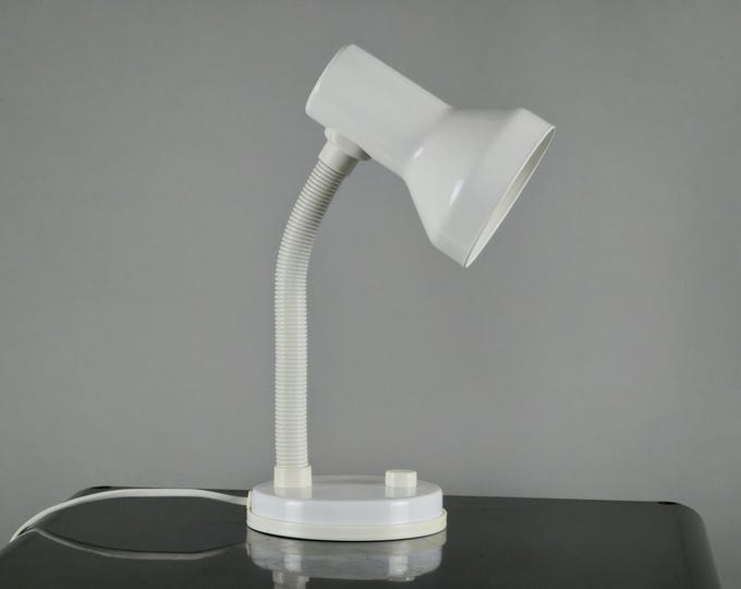 Retro '93 IKEA 'Manick' Industrial-Postmodern Gooseneck Desk Lamp.