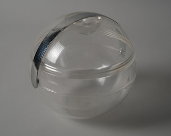 Guzzini Stella Ice Bucket by Paolo Tilche, Transparent Acrylic, 1970s Italian Space Age Design.