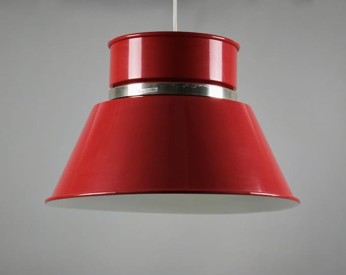 1970s Space Age GRANHAGA METALLINDUSTRI Swedish Pendant Lamp By Carl Thore.